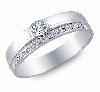 14K white gold ring