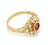 Class 9K yellow gold ring 