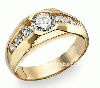 9K yellow gold Ring